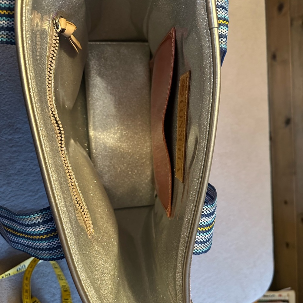 Consuela Pink and Blue Gradient Tote - Picture 15 of 15